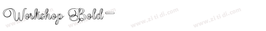 Workshop Bold字体转换